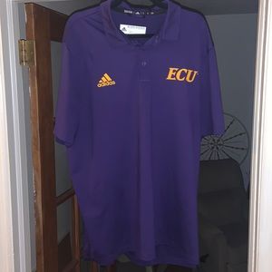 Men’s adidas East Carolina purple polo